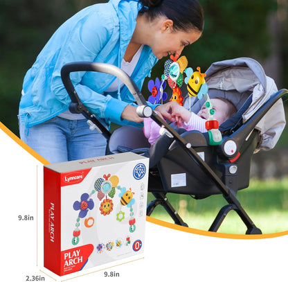 Adjustable Baby Stroller Arch with Hanging Toys